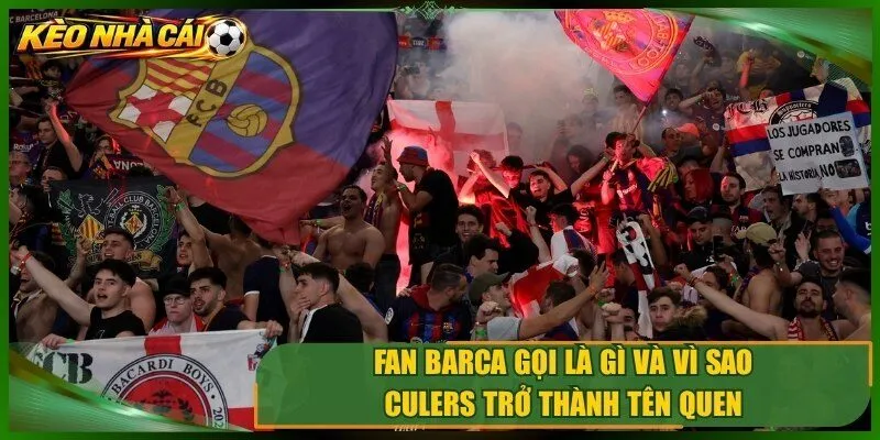 Fan Barca gọi là gì và vì sao Culers trở thành tên quen
