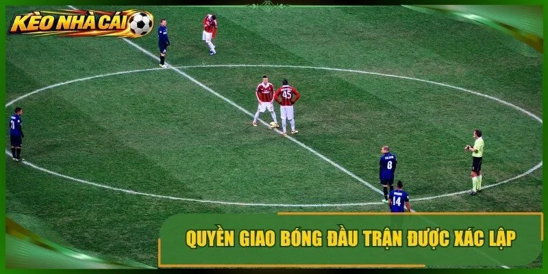 Quyền giao bóng đầu trận được xác lập